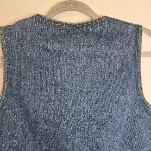 Vintage No Excuses Jeans Denim Vest, 100% Cotton, Medium - Picture 10 of 12